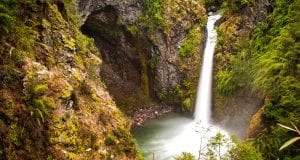 Water fall in Patagonia. Join our yoga retreat in Patagonia.
